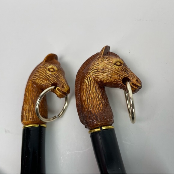 Vintage 1970’s Shoehorn and Brush Set Horse Head With Plaque Boxed Wall Hanging - Picture 3 of 5